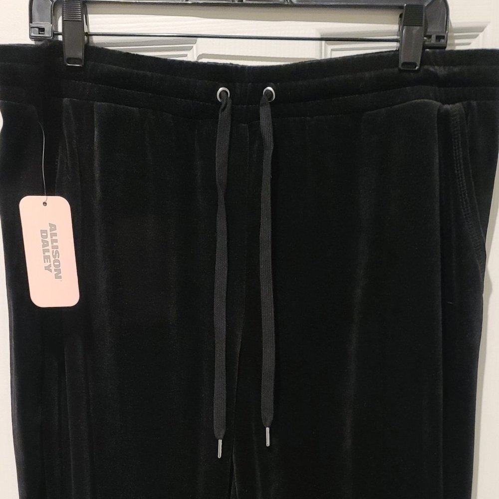 Allison Daley Black Velvety Pants